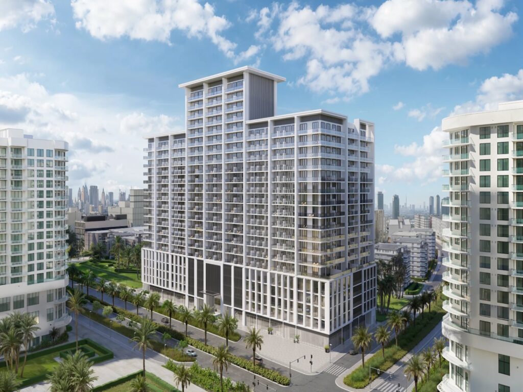 Binghatti Amberhall is a mixed-use development located in Jumeirah Village Circle off-plan offices – Jumeirah Village Circle (JVC)