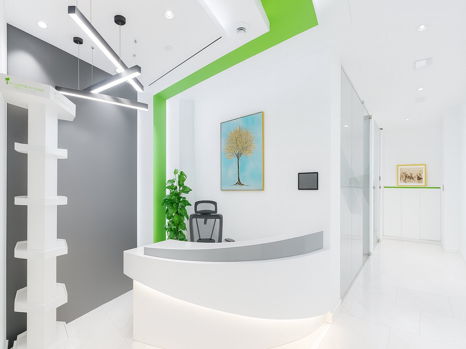 Office for Rent in The Opus By Omniyat, Dubai - reception and layout