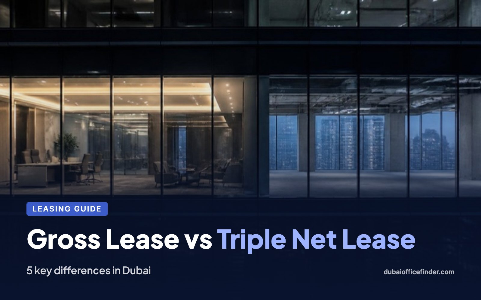 Gross Lease vs Triple Net Lease – Dubai Office Finder