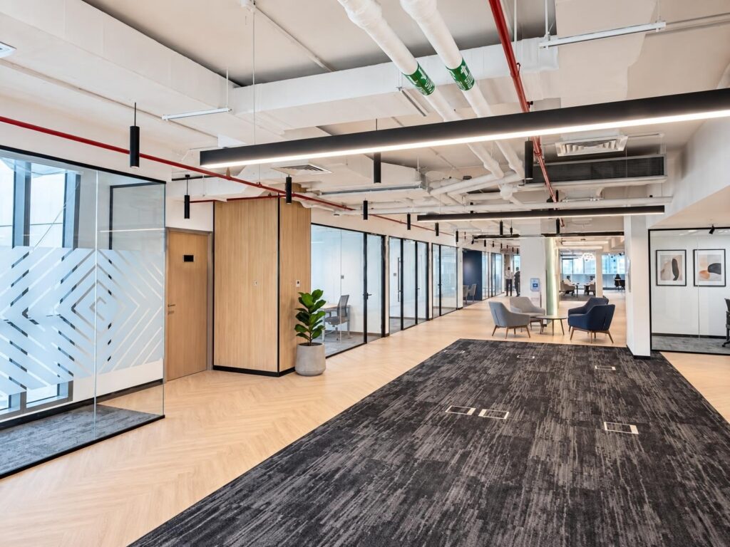 Office for Rent in Indigo Icon, Dubai - reception and layout