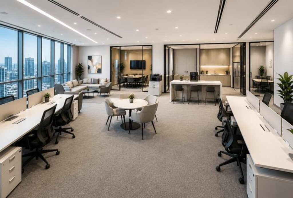 Sea view furnished office for rent in Al Salam Tower, Dubai Media City