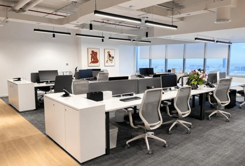 Sea view furnished office for rent in Al Salam Tower, Dubai Media City