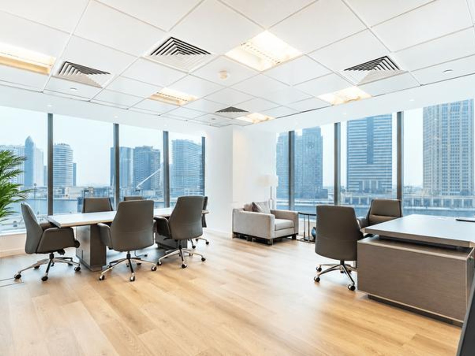 Office for Rent in Bayswater Tower, Dubai - reception and layout