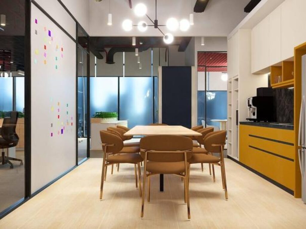 Office for Rent in Emaar Business Park Building 3, Dubai - reception and layout