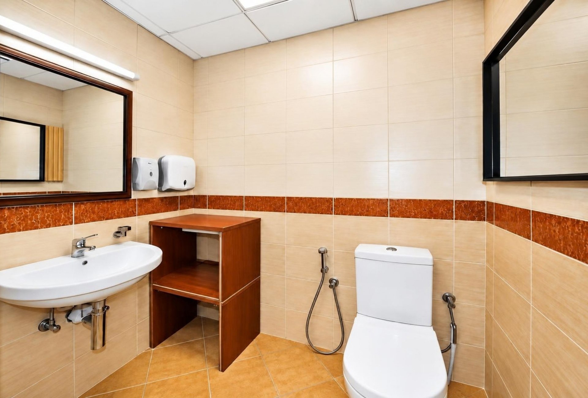 Bathroom in office, Fortune Executive Tower, JLT