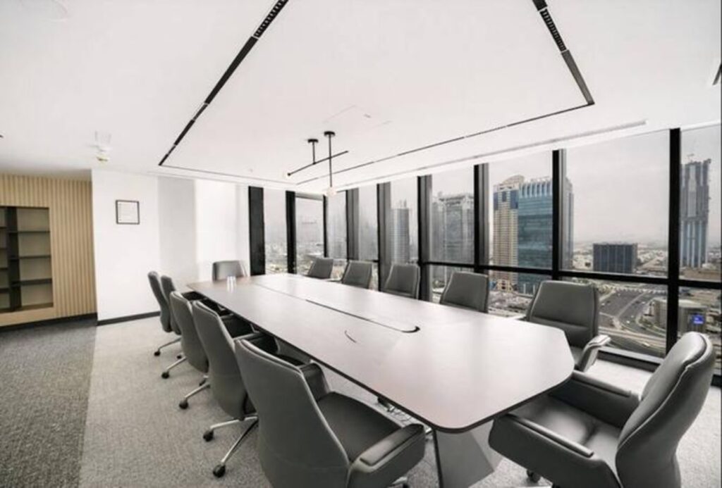 Luxury fitted office for rent in Marina Plaza, Dubai Marina
