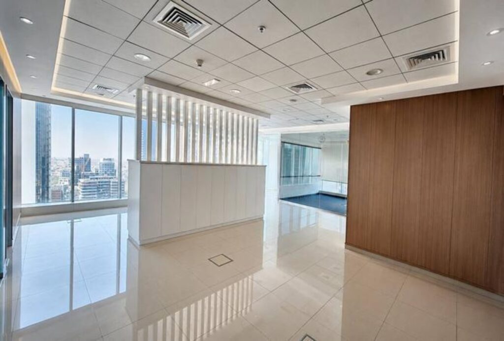 Fully fitted high floor office for rent in The Burlington, Business Bay