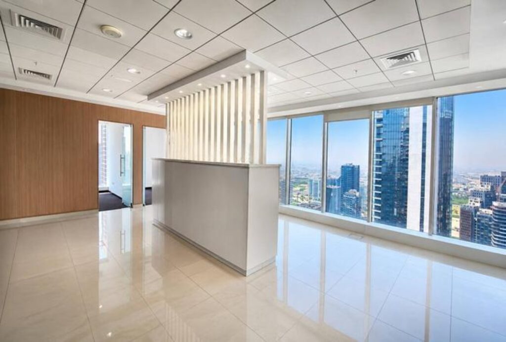 Fully fitted high floor office for rent in The Burlington, Business Bay