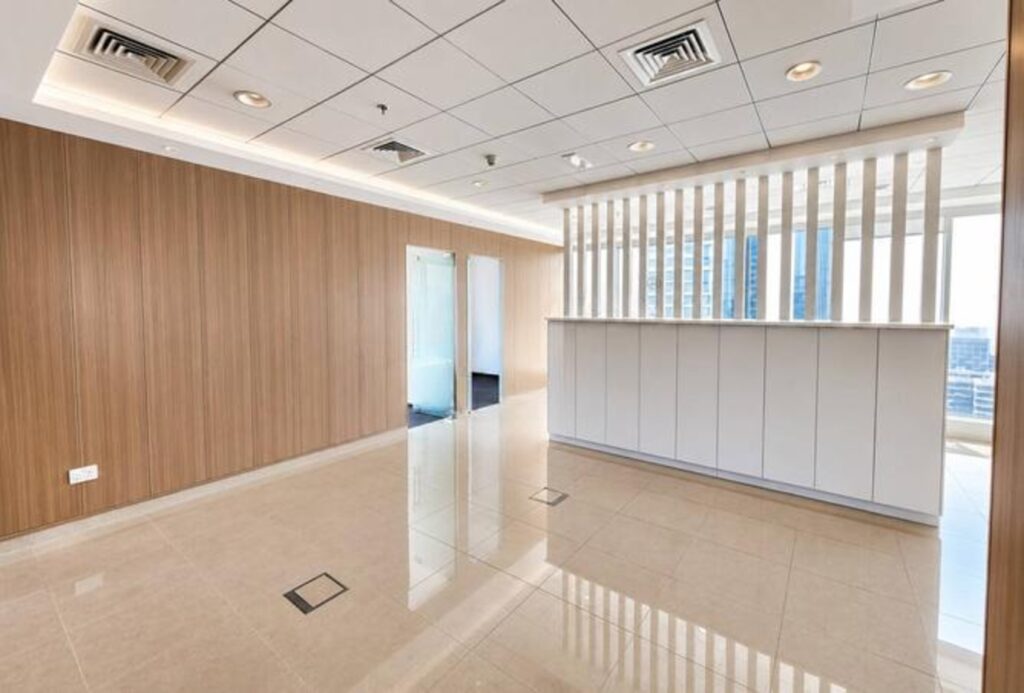 Fully fitted high floor office for rent in The Burlington, Business Bay
