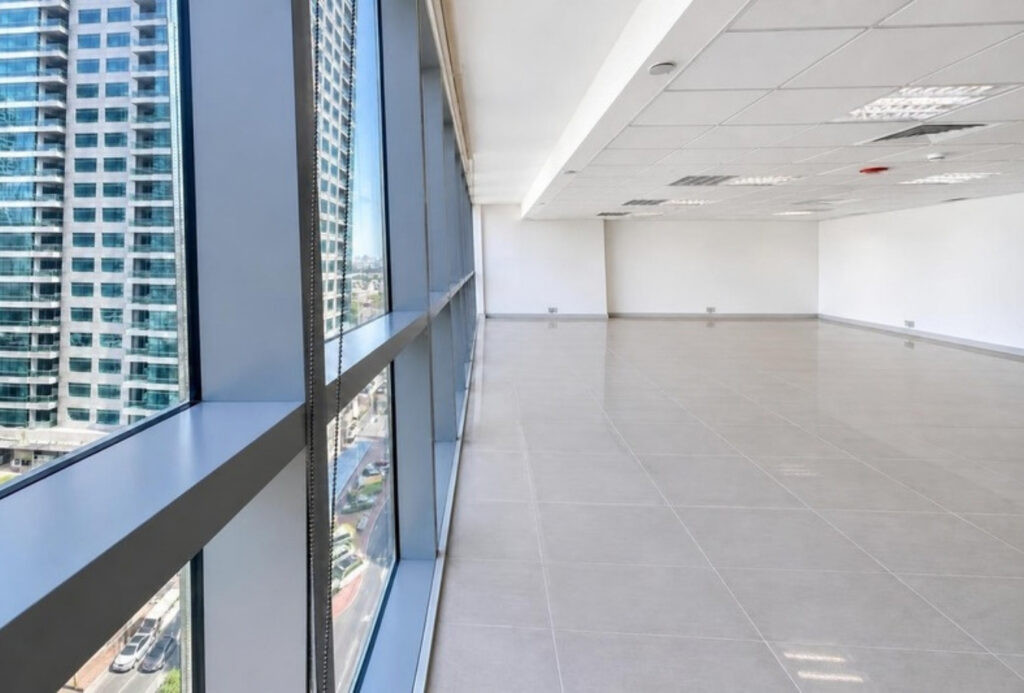 Office with windows in Tiffany Tower JLT
