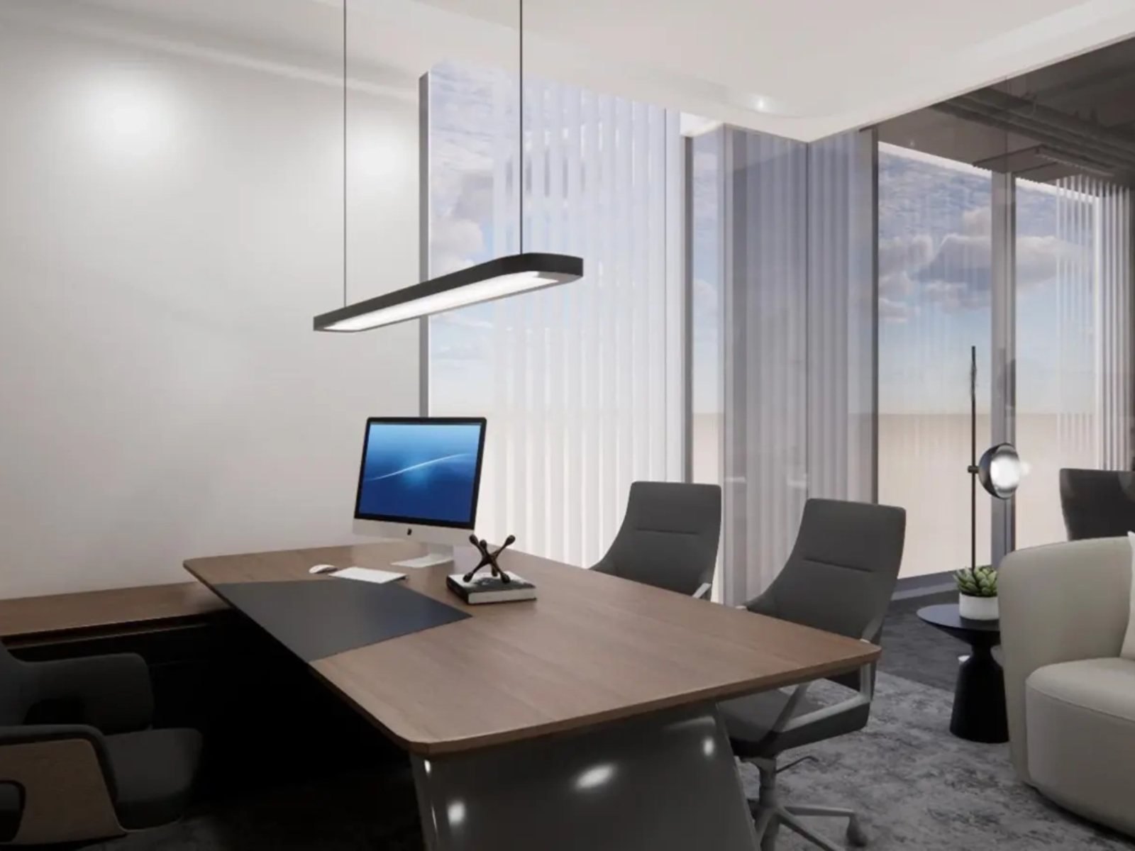 Office for Rent in Emaar Business Park, Dubai - reception and layout