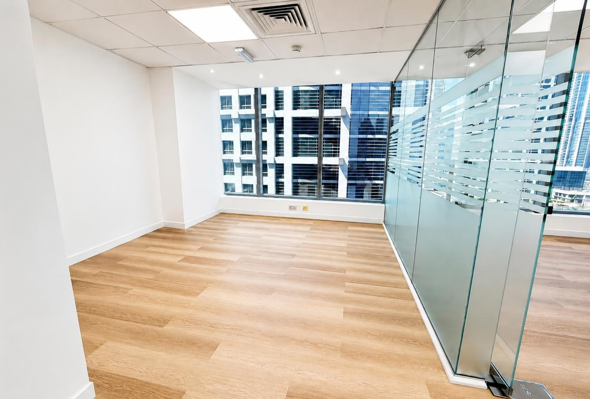 Glass partitioned room in office for rent in Bayswater