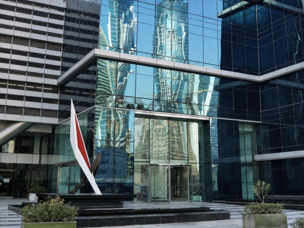 Fully fitted office for rent in Bayswater, Business Bay, building entrance