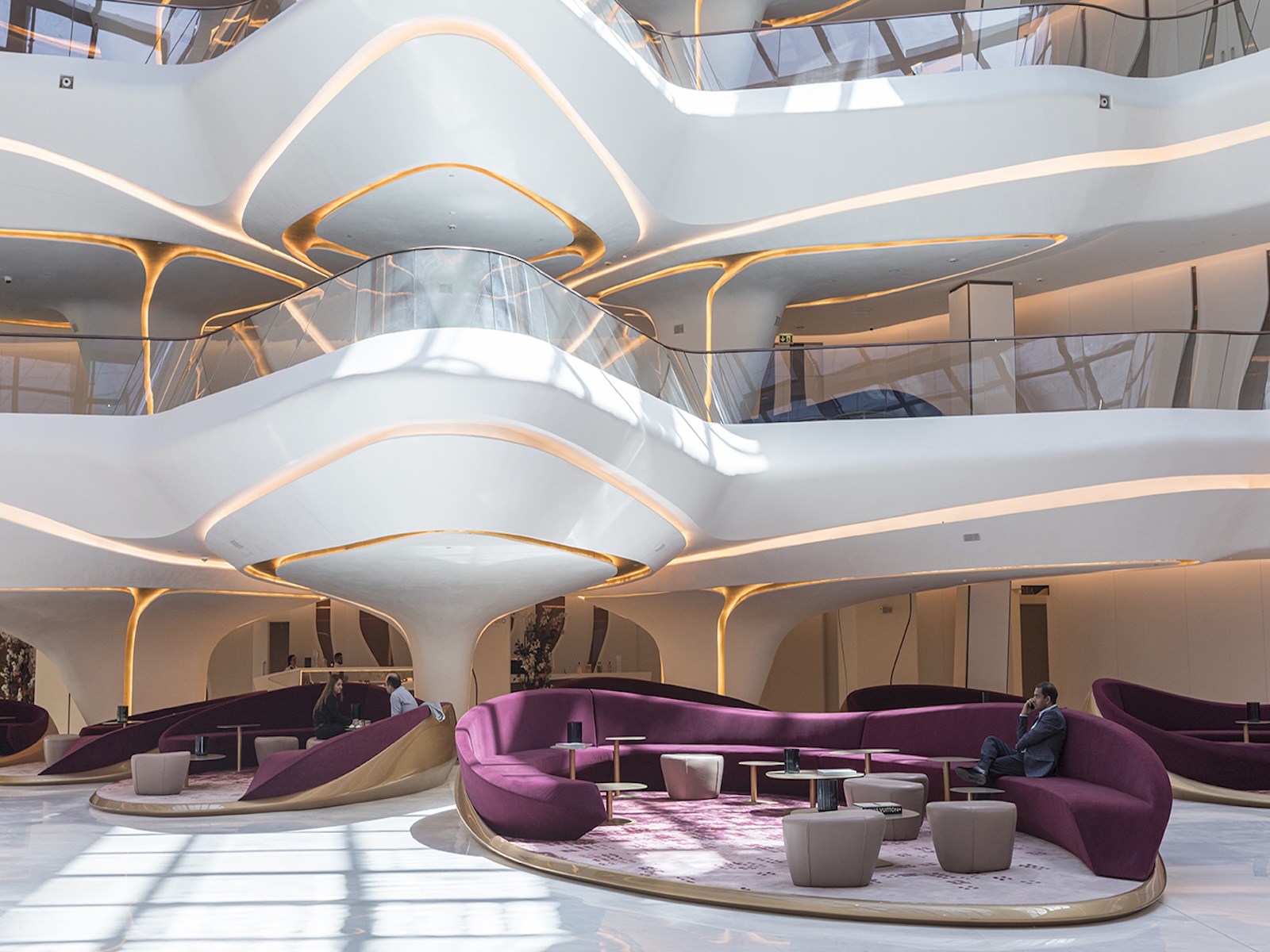 Interior of The Opus by Omniyat designed by Zaha Hadid, Business Bay